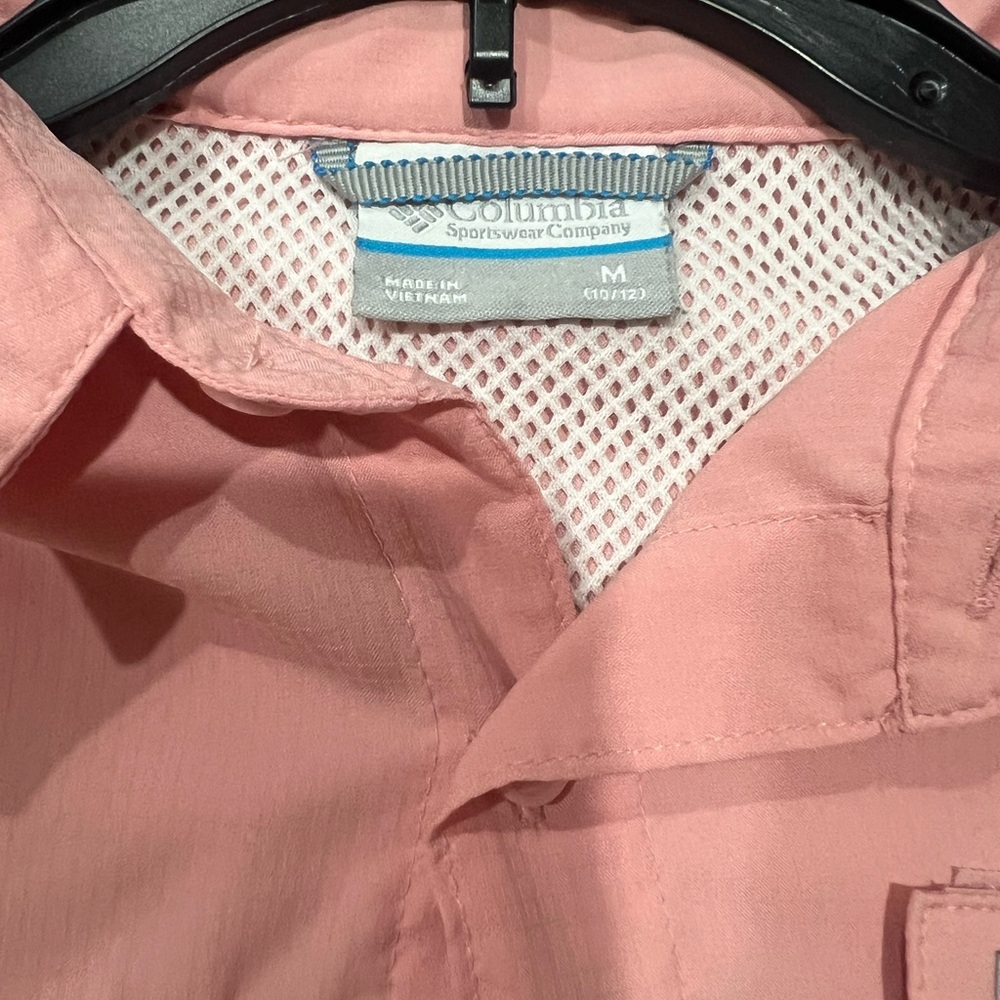 Columbia Pink Button Down Shirt Long Sleeve - Picture 4 of 8